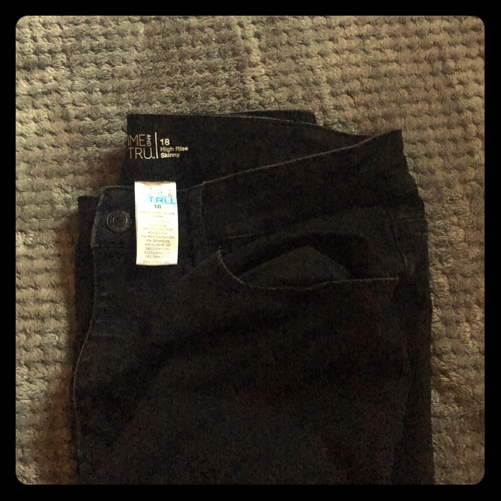 Black full length jeans